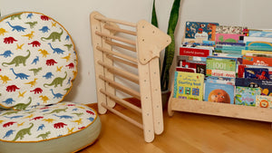 Montessori Indoor Playground | Pikler Triangle & Climbing Arch & 2in1 Ramp & Pillow