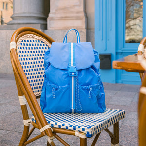 Wave Motion Drawcord Backpack