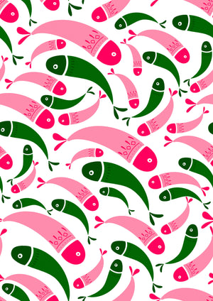 Multicolor Fish Printed Canopy