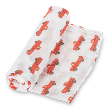 Truck Baby Muslin Swaddle Blanket - MOOGCO Baby