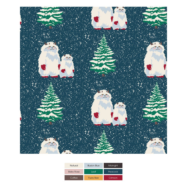 Print Coverall with 2 Way Zipper in Peacock Yeti