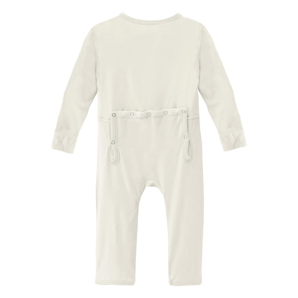 Coverall with Snaps in Natural
