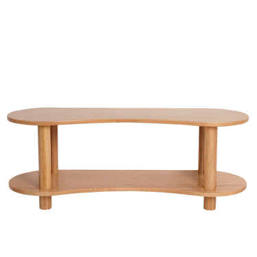 Leni Shelf Low – European Oak Two-Tier Storage for Early Childhood Spaces