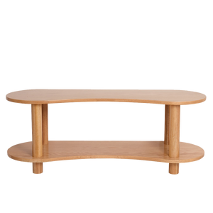 Leni Shelf Low – European Oak Two-Tier Storage for Early Childhood Spaces
