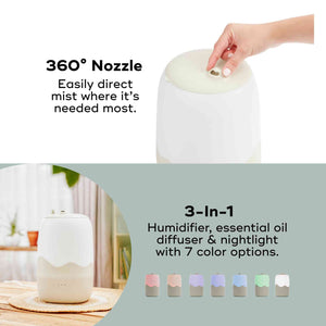 Wave 3-in-1 Cool Mist Baby Humidifier