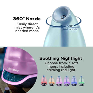 Hygro Plus 3-in-1 Baby Humidifier, Diffuser & Nightlight