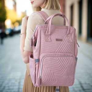 Quilted Diaper Bag Backpack