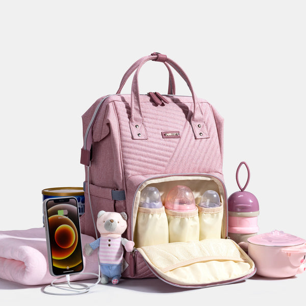 Quilted Diaper Bag Backpack