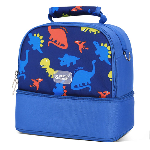 Dinosaur lunch box cooler for kids, perfect for food storage and on-the-go meals. Fun and functional design!