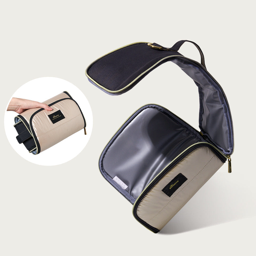 Lunch cooler bag with shoulder strap for babies, perfect for on-the-go food storage.