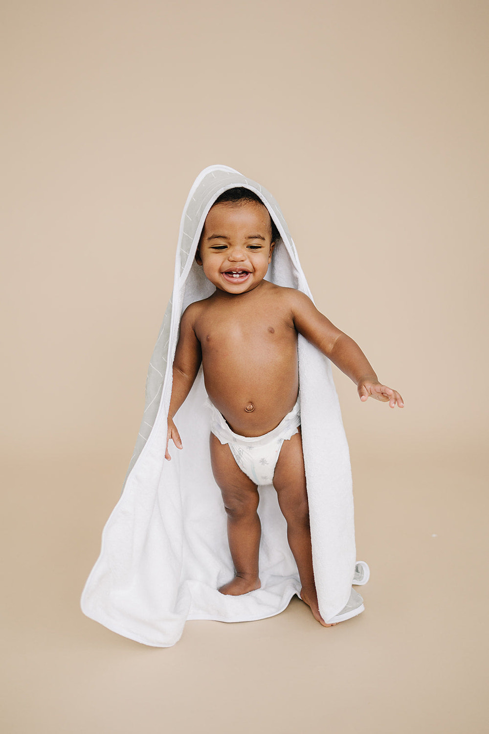 Desert Sage Muslin Hooded Towel - MOOGCO Baby