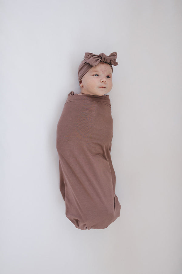 Plum Bamboo Stretch Swaddle