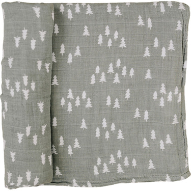 Pines Muslin Swaddle Blanket - MOOGCO Baby