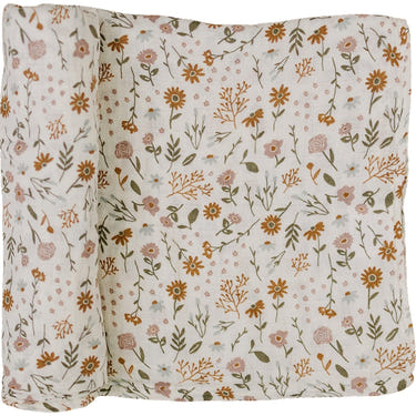 Meadow Floral Muslin Swaddle Blanket - MOOGCO Baby