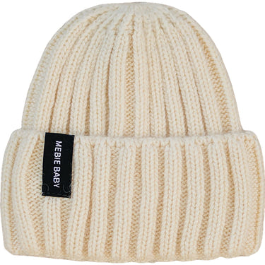 Cream Chunky Knit Beanie - MOOGCO Baby