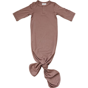 Plum Bamboo Knot Gown - MOOGCO Baby