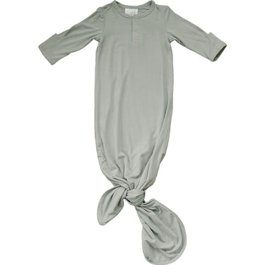 Sage Bamboo Knot Gown - MOOGCO Baby