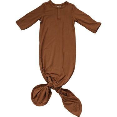 Rust Bamboo Knot Gown - MOOGCO Baby