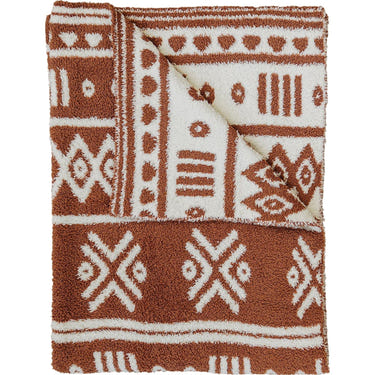 Rust Alpine Plush Blanket - MOOGCO Baby