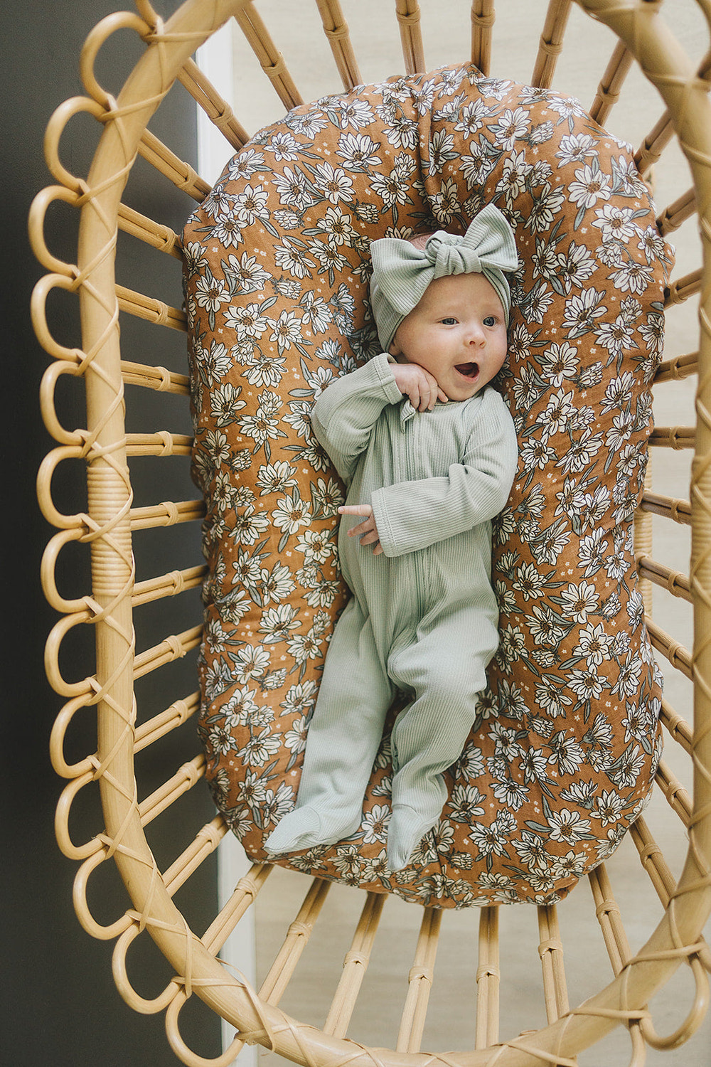 Sage Organic Cotton Ribbed Zipper - MOOGCO Baby