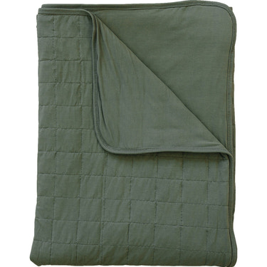 Olive Bamboo Quilt - MOOGCO Baby