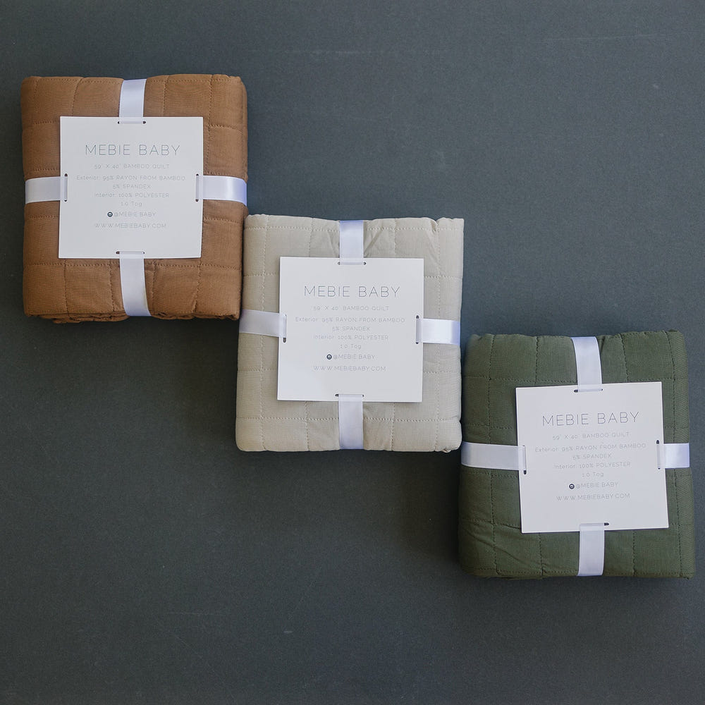Mustard Bamboo Quilt - MOOGCO Baby