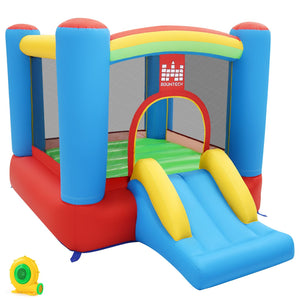 Rainbow Castle Inflatable Bounce House 370W Blower Included