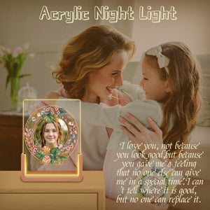 Her Face in Lights — Upload your Photo — USB Night Light