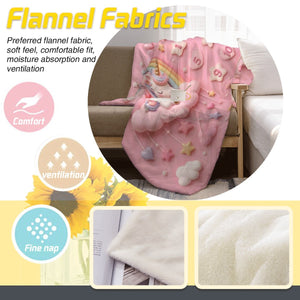 Pink Unicorn Baby Milestone Blanket | Monthly Photo Prop for Newborns & Babies