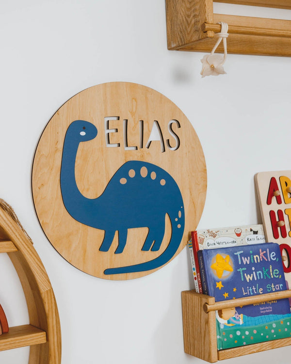 Boy Dinosaur Name Sign