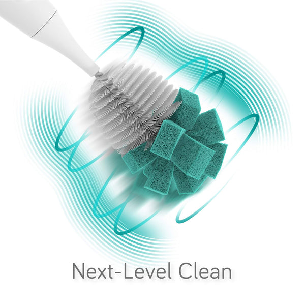E-Brush Electric Baby Bottle Brush at angle 4, designed for efficient and gentle bottle cleaning.