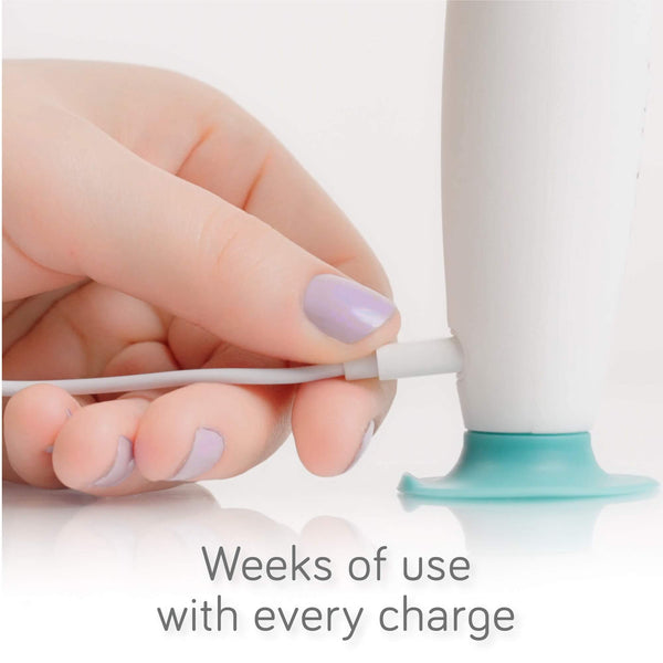 E-Brush Electric Baby Bottle Brush at angle 6, designed for efficient and gentle bottle cleaning.