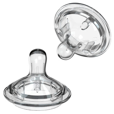 Silicone anti-colic baby bottle nipples for smoother feeding and reduced gas, perfect for infants.