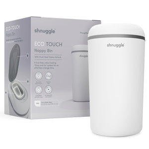 Shnuggle Eco-Touch Nappy Bin Diaper Pail + 30 Better Bag Liners