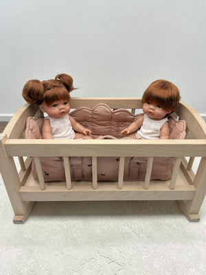 Bebenita | Wooden Baby Doll Cradle Bed in Natural Birch