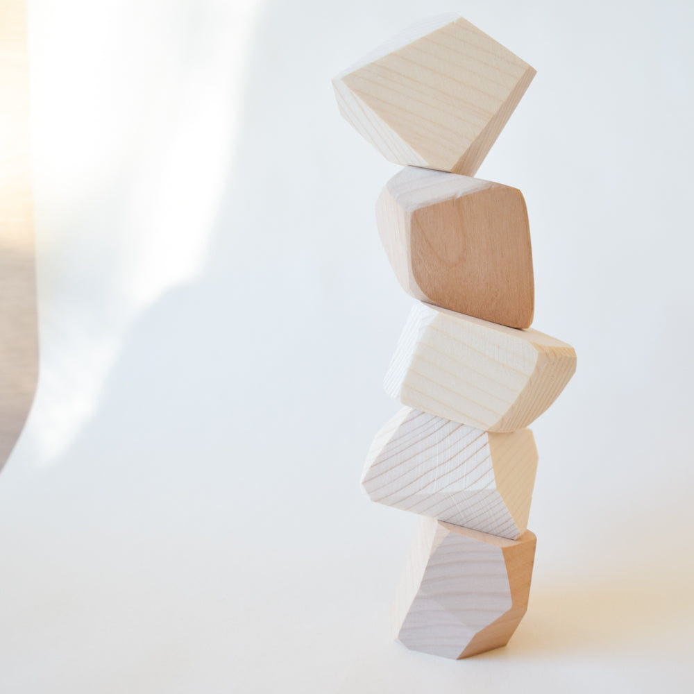 Natural baby furniture set of 5, perfect for creating a cozy nursery environment.
