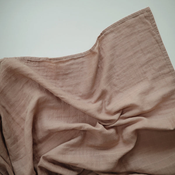 Mushie Organic Cotton Muslin Swaddle Blanket extra soft