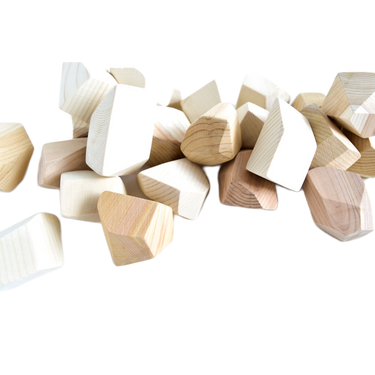 Natural set of 24 baby furniture pieces for a stylish and safe nursery.