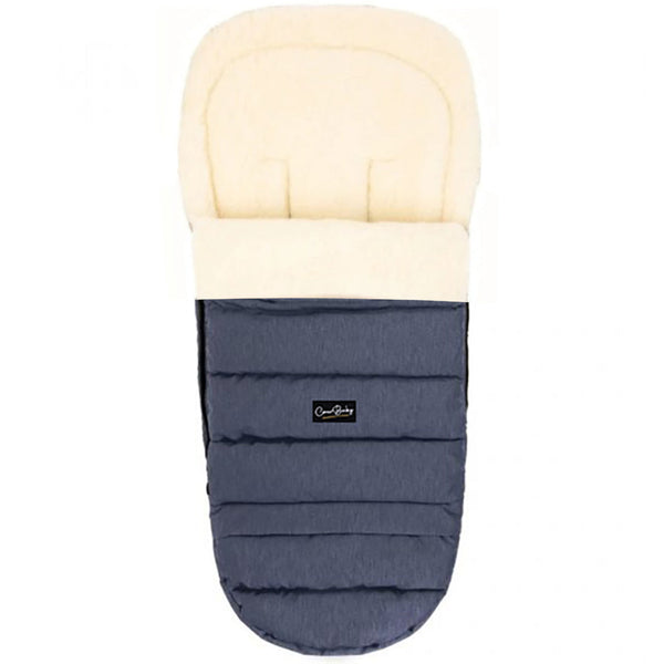 Navy Arctic Organic Wool Adjustable Footmuff