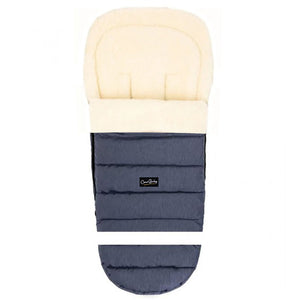 Navy Arctic Organic Wool Adjustable Footmuff