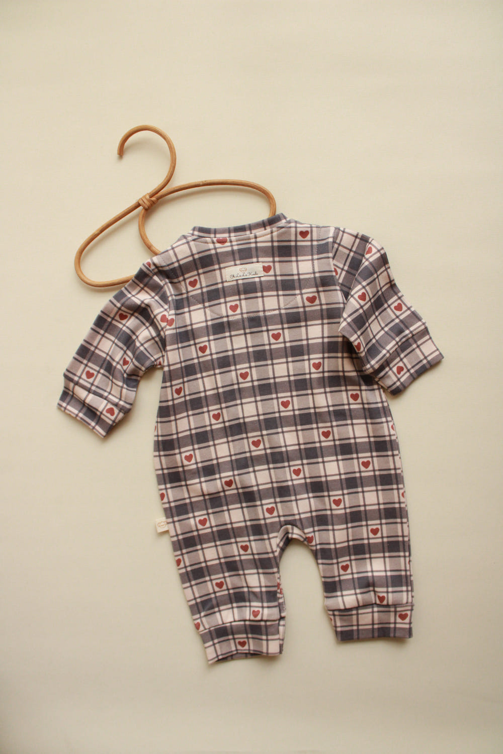 Heart Plaid Onesie