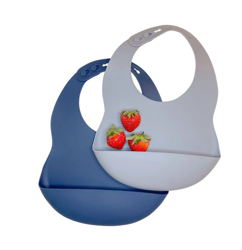 Silicone Bibs - Sage and Spiced Pumpkin - MOOGCO Baby