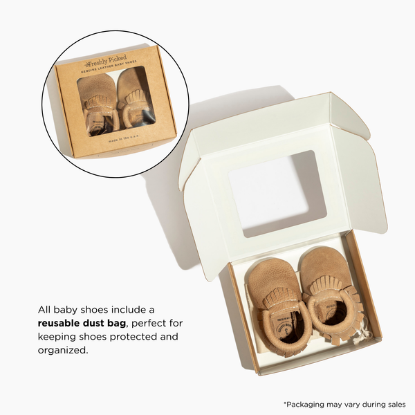 Timp Knotted Bow Baby Shoe