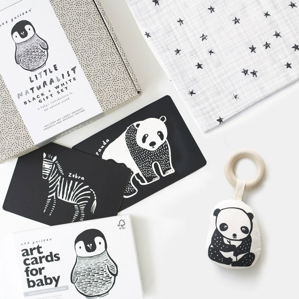Newborn Baby Gift Set - Black + White