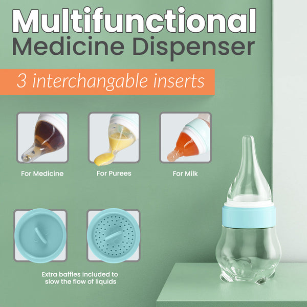 Medicine dispenser for babies, ensuring accurate dosing for health and wellness. Safe and easy to use.