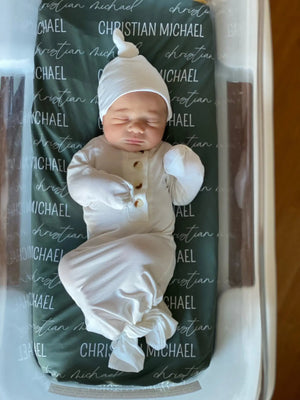 Baby Gowns, Newborn Gowns, Preemie Baby Clothes - White - MOOGCO Baby