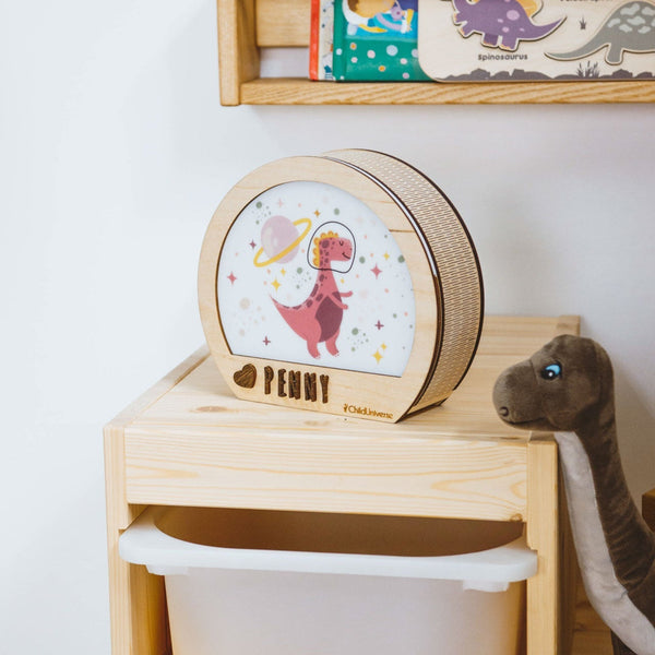 Girl Dinosaur Night Light
