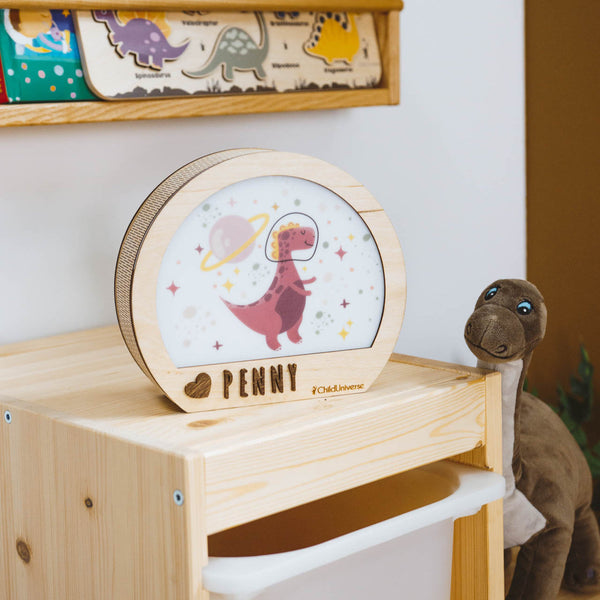 Girl Dinosaur Night Light
