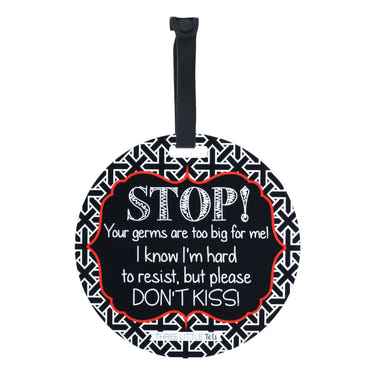 No Kissing A Newborn Car Seat and Stroller Tag