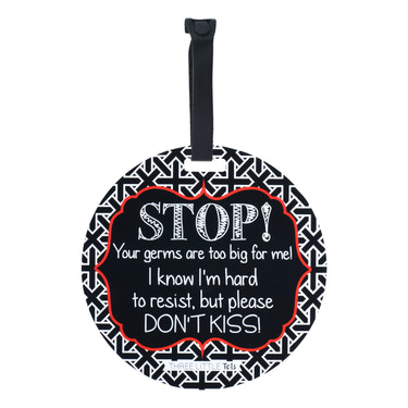 No Kissing A Newborn Car Seat and Stroller Tag